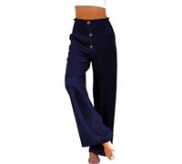 Pantalon Fluide Femme Pantalon Lin Femme Senior Taille Elastique De Sport Vetement Grande Ete Leger Pantacourts Portefeuille A Nouer Pantacourt Baggy Jogging Linen Pants Women Été Droite Ample Léger