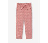 VERTBAUDET Pantalon Fluide imprimé Fleurs Fille Rouge 8A