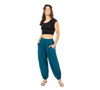 Pantalon fluide mixte jersey bleu Aroha M - (36-38)