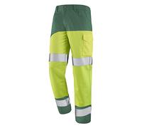 PANTALON FLUO SAFE XP JAUNE FLUO / VERT AMAZONIE HAUTE VISIBILITE CEPOVETT - 22-9B86-9570-720 48/50 (L)