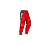 Pantalon fly racing fly f 16 rouge charbon blanc