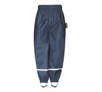 Playshoes Salopette de Pluie Unisexe pour Enfant avec Doublure Polaire Coupe-Vent et imperméable, Pantalon Marine, 128