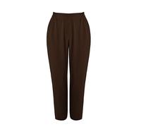 Pantalon fuselÃ© en crÃªpe femme Mat Fashion Marron M