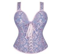 Pantalon galbant vintage à lacets pour femme - Corset gothique - Corset bustier avec bretelles amovibles, BU1., S