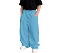 Pantalon garçon uni décontracté pour Tous Les Jours | Pantalon Doux et Confortable pour l'école (Sky Blue, 4-5 Years)