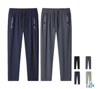Pantalon Glide Palcomfy Glide pour femmes âgées et hommes de plus de 50 ans, pantalon Glidepants - Pantalon extensible unisexe à séchage rapide, 2 pièces D, M