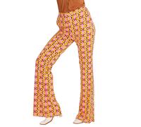 Pantalon Groovy Disco Années 70 Femme L / Xl Multicolore