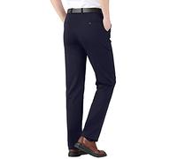 Pantalon habillé à coupe ajustée pour homme, pantalon d'affaires, jambe droite, pantalon de présentation de couleur unie, pantalon formel, pantalon de costume taille haute, pantalon extensible
