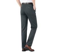 Pantalon habillé à coupe ajustée pour homme, pantalon d'affaires, jambe droite, pantalon de présentation de couleur unie, pantalon formel, pantalon de costume taille haute, pantalon extensible