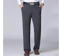 Pantalon habillé d'affaires pour homme - Jambe droite - Taille élastique - Coupe ample - Pour quatre saisons - Usage professionnel (29 Gris foncé)