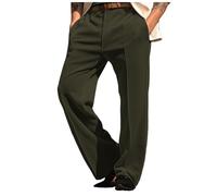 Pantalon Habillé Homme Pantalon Décontracté Velours Poche Devant Coupe Droite Grille Confort Affaires Quotidien Vacances Velours Fashion Moderne en Côtelé Doré Droit