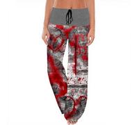 Pantalon Halloween survêtement Femme Pantalons Training Fitness Jambe Droite fit légant Quotidien Automne Hiver Confort Sweatpants Ample pour Festival extérieur