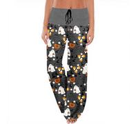 Pantalon Halloween survêtement Femme Pantalons Training Fitness Jambe Droite fit légant Quotidien Festival extérieur Wear Sweatpants Ample pour Sortie Festive