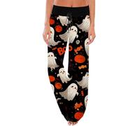 Pantalon Halloween survêtement Femme Pantalons Training Fitness Jambe Droite fit Sportif aéré Automne Hiver Confort Legging Extensible pour Festival extérieur
