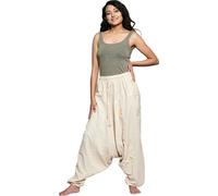 Pantalon Harem Pantalon Pumphose Pantalon Aladdin Pantalon Pluder Pantalon Yoga Goa Sarouel Pantalon ample de loisir Singharaja Women, Beige