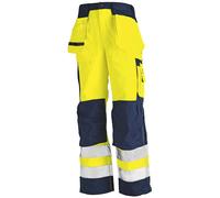 Blaklader 15331860 Pantalons haute visibilité, Jaune/Marine, taille D124