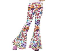 Pantalon Hippie Années 60 Femme Medium Multicolore