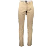 Pantalon Homme Beige GANT - Slim - 4 Poches - Zip et Bouton