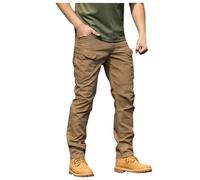 Pantalon Homme Cargo Casual-Pantalon Jogging Homme-Pants Poches Doux Séchage Rapide Outdoor Pantalons Décontractées Confortable Respirant Vêtements Taille Élastiquée Droit Léger