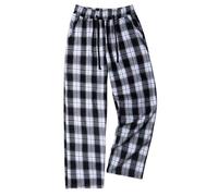 Pantalon Homme carreau Droit Décontracté Vintage Pantalon Plaid Coton Hiver Sport Mode Pantalons Homme Noir Gris Slim Fit Taille Haute Cordon de Serrage Casual Men Registre Public Sweats Pour (L)