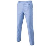 Pantalon Homme Costume Casual Chic Habillé De Travail Avec Poche Slim A Pince Chino Coupe Droite