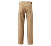 Pantalon Homme Denim Droit Bleu Automne Hiver Classique Décontracté Pantalons Homme Jeans Noir Ajustée Mode Punk Slim Fit Men Pants Bouton Fermeture éclair Jean Portefeuille Cuir 3 Cadeau (Khaki, XXL)