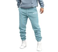 Pantalon Homme Hiver Chaud Coton Bas De Jogging, Pantalons Homme l'hiver Doublé Polaire Coton Ample Thermique Chaud Confortable Doux avec Poches Taille Elastique Respirant Sportwear