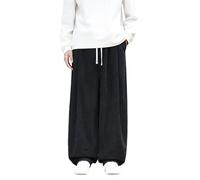 Pantalon Homme Hiver Taille Elastique Pantalon De Survêtement, Bas De Sport Homme l'hiver Doublé Polaire Coton Doux Et Confortable Thermique Chaud Respirant avec Poches Taille Elastique Casual