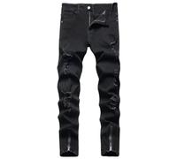 Pantalon Homme Jeans Dechire Jean Homme Slim Troué Jeans Élastique Amincissants Pantalons Fins Et Leger Fluide Pantalon À Poche Grande Taille Jean Streetwear Polyvalents Pantalons Français Pants