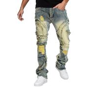Pantalon Homme Jeans, Jean Slim Homme DéContracté en Denim ÉLéGant avec ÉLasticité Confortable pour Tenue Quotidienne Moderne