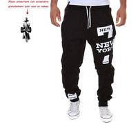 Pantalon Homme - Luxe - Baggy - Jersey doux - Taille S - Couleur Noir L