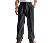 Pantalon Homme Pantalon Lin Homme Thai Tenue De Plage Noir Blanc Ete Leger Élégant Jogging A Pince Cargo Taille Haute Été Chino Slim Casual Pantacourt Toile 3Xl Vêtement Habillé Large Léger 7/8