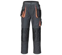 TERRATREND Pantalon pour hommes taille 52 gris foncé/noir/orange 65 % PES / 3...