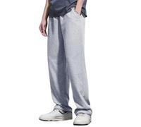 Pantalon Homme Taille Elastique Pantalon pour Homme Poche en Maille Ample Convient pour Pantalon de Jogging à Cordon de Serrage à Bas Droit décontracté - d'entraînement d'exercice Course(GY2,M)