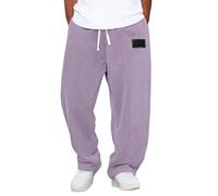 Pantalon Homme Velours Cotelé Grosse Cote Taille Elastique Baggy Pantalon Kirakuco De Travail Cordon Mode Casual Sweatpants Droite Coupe Ample Pantalons Japonais per Jogging avec Poche
