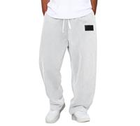 Pantalon Homme Velours Cotelé Grosse Cote Taille Elastique Baggy Pantalon Kirakuco De Travail Cordon Mode Casual Sweatpants Droite Coupe Ample Pantalons Japonais per Jogging avec Poche