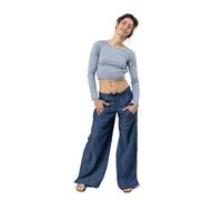 Pantalon hybride jean denim unisexe Tattookompri S - (34-36)