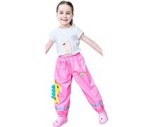 Pantalon Imperméable Enfant Salopette/Pantalon de Pluie Respirant Boue Salopette d'extérieur