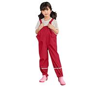 Pantalon Imperméable Enfant,Vêtements Imperméables Garçon,Pantalon de Boue,Salopette Pluie Fille Étanche Outdoor #0119A