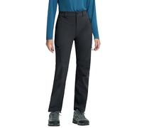 Pantalon Imperméable Femme Respirant Léger, Ceinture Élastique, 4 Poches Fonctionnelles Randonnée Pantalons, pour Trekking Camping et Sports d’Extérieur（Noir;L