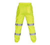 Pantalon imperméable Homme Rayure Paillettes Pantalon de Travail Homme avec Cordon Taille Elastique Pantalon Cargo Homme Décontractés Slim Fit Trousers Masculin Solid Pants