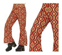 Pantalon imprimé courbes - Guirca - Taille M - Multicolore - Flare - Mixte M