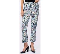 Pantalon imprimé imprimé mode - Ashley Brooke - marine-sésame-imprimé MARINE-SÉSAME-IMPRIMÉ 40