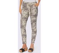 Pantalon imprimé imprimé mode - Linea Tesini - champagne-taupe imprimé CHAMPAGNE-TAUPE IMPRIMÉ 48