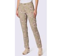 Pantalon imprimé poches cargo plaquées - Linea Tesini - sésame-vieux rose imprimé SÉSAME-VIEUX ROSE IMPRIMÉ 52
