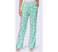 Pantalon imprimé pure viscose - Rick Cardona - bleu-vert-blanc imprimé BLEU-VERT-BLANC IMPRIMÉ 42