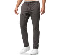 Indicode Hommes Osborne Pants | Pantalon en Tissu composé à 98% de Coton Raven S