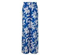 Pantalon jambe large avec fronces et imprimÃ© all-over femme s.Oliver Bleu 36