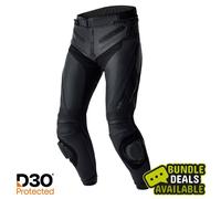 Pantalon jean moto régulier en cuir RST Tractech Evo D3O (D30) noir/noir