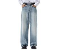 Pantalon Jeans Homme - Jeans Homme Décontracté Confortable Coupe Droite Tissu Denim Résistant Poches Pratiques pour Toutes Occasions Quotidiennes Facile d'entretien